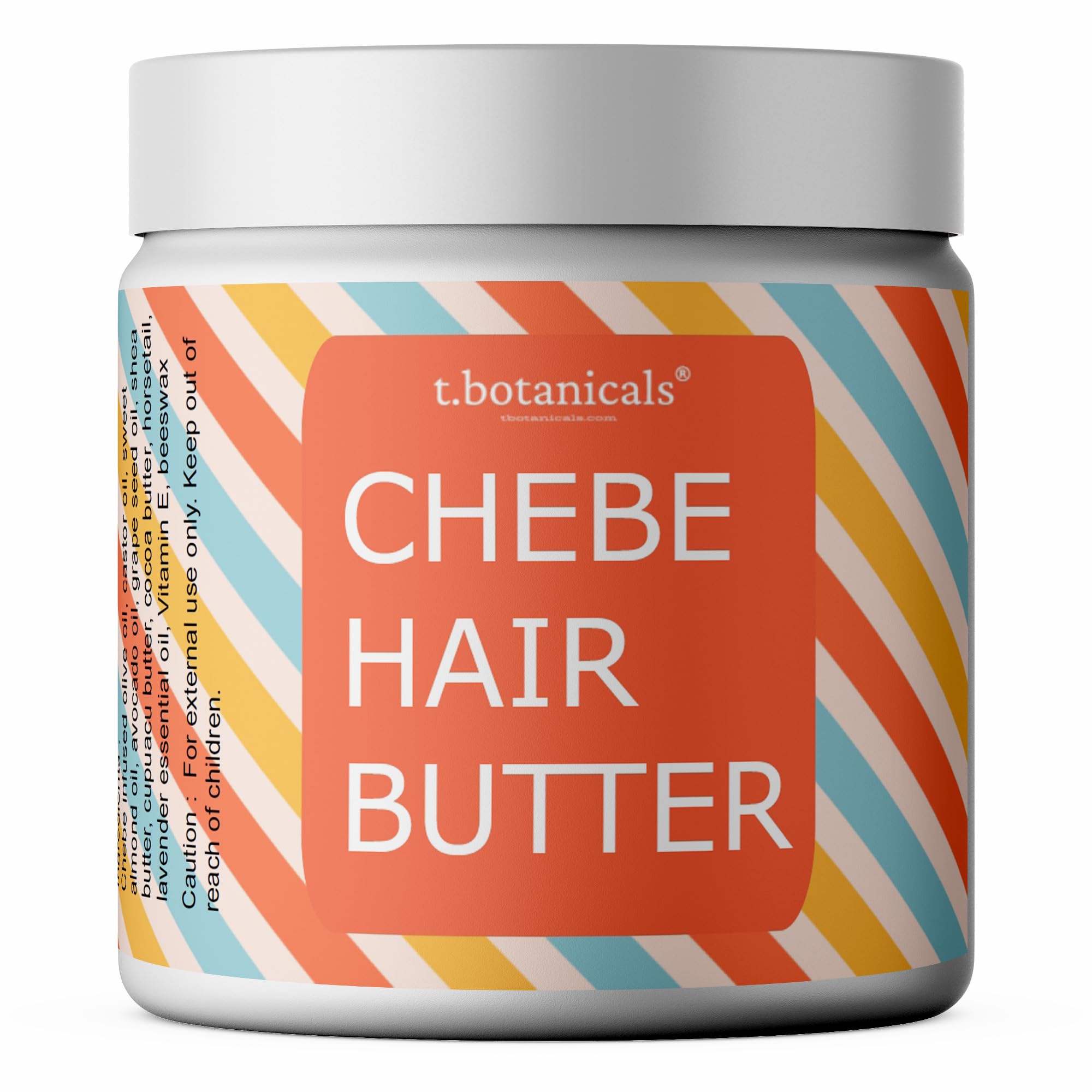 t.botanicals Chebe Butter for Hair Growth Hair Thickening Prevent Hair Loss Reduce Breakage and Split Ends Serum to Moisturize Dry Hair (Unscented, 8 oz.)